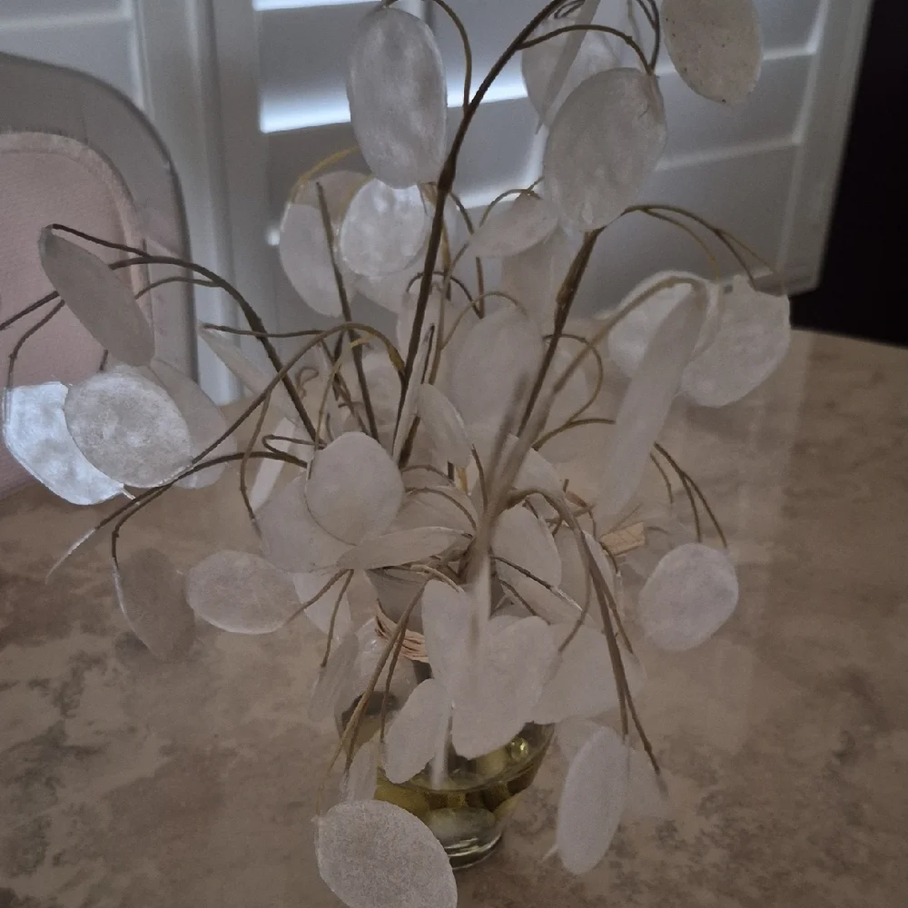 Neiman Marcus Faux Floral Arrangement with Vanilla Accents